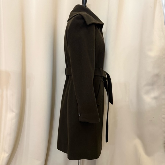 Peacoat En Laine Cole Haan Pour Femme, Marron, Taille 8, Doublure Satin, Très Bon état